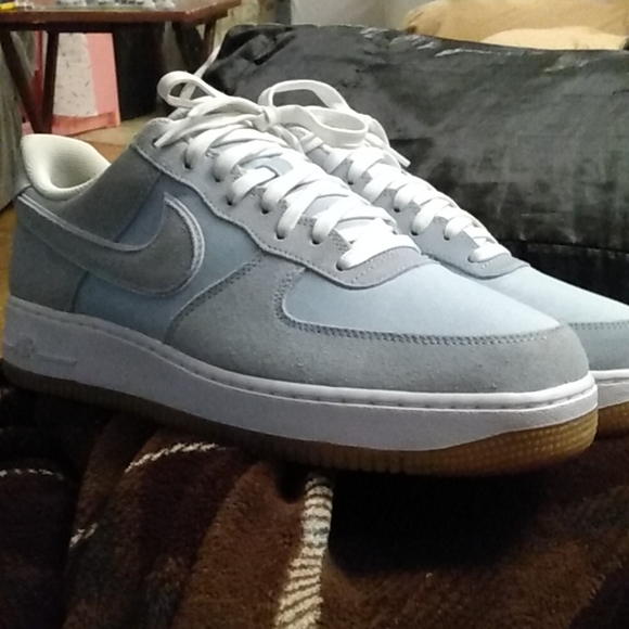 Nike Other - Nike air force. 1 premium. sky blue gum bottom.